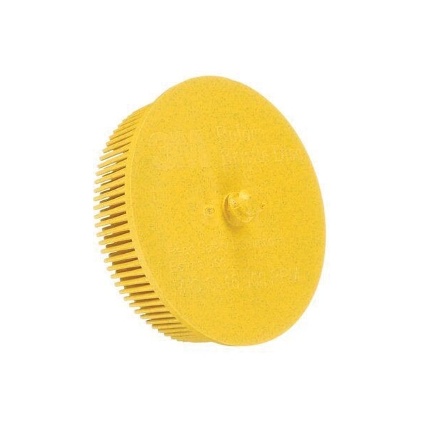 3M Scotch-Brite Roloc Bristle Disc 07527, 3 in x 5/8 Tapered MED, 4 bxs pr cs, 10PK 7100138170 - main